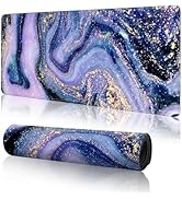 Purple Marble Gaming Mouse Pad Large, Anime Desk Mat, 31.5 x 11.8In Computer Accessories, Extende...