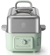 BUYDEEM G52 5.3 Quart Electric Food Steamer for 2-4 Servings, Vegetable Steamer for Cooking, 2-ho...