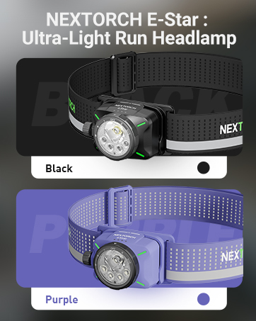 E-Star Headlamp Rechargeable for running and camping