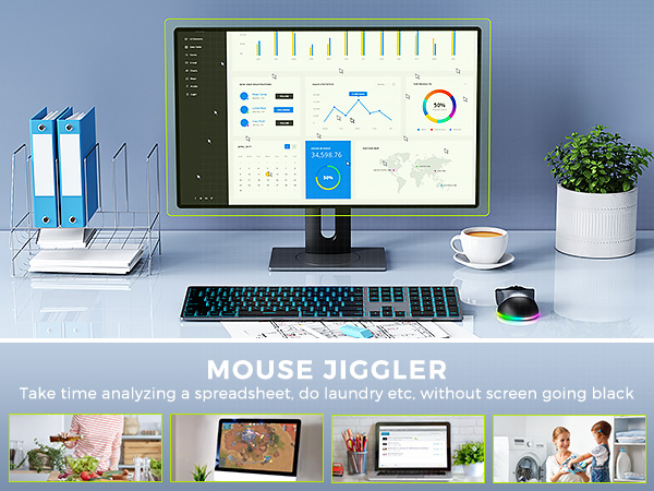 wireless mouse with jiggler