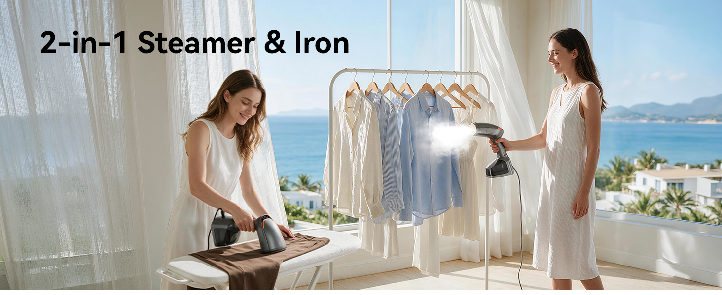 2-in-1 Steamer &amp;amp;amp; Iron