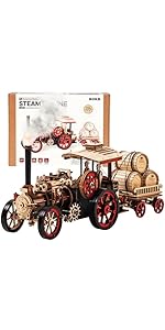 ROKR 3D Wooden Puzzle Mechanical Treasure Box Model DIY Brain Teaser Projects for Adult Age 14+ Birt...