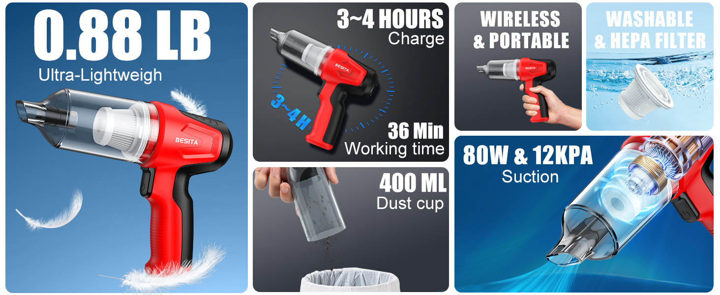 Ultra Lightweigh Cordless Vacuum Cleaner