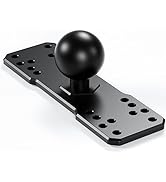 BRCOVAN 1.5'' Ball Fish Finder Mount Plate, Aluminum Alloy Universal Marine Electronic Plate for ...