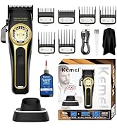 KEMEI 2373 Professional Hair Clipper for Men, High Quality Maglev Brushless Motor,Mens Cordless H...