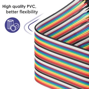 dupont jumper wires Cable features: Separable multicolored (10 colors) softness ribbon cables