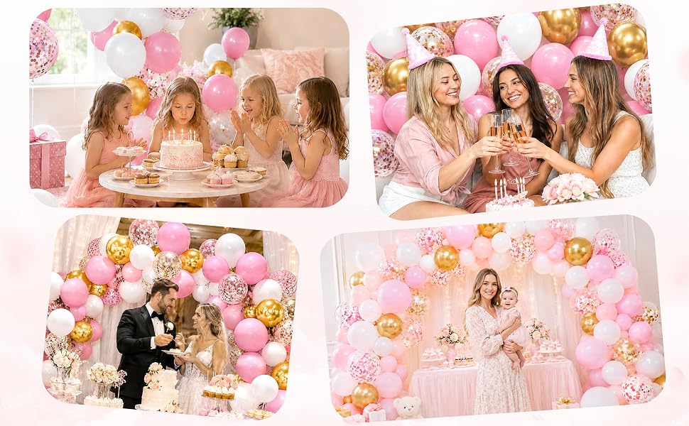 pink party decor