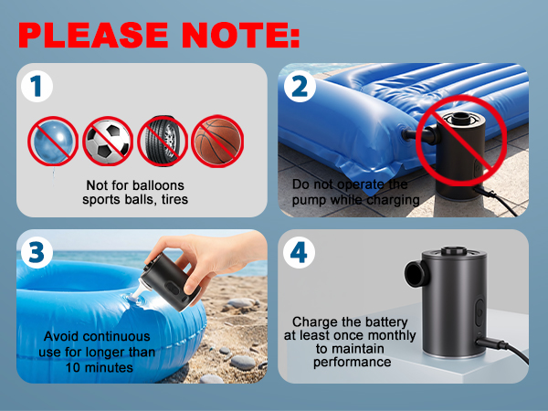 small air pump for inflatables
