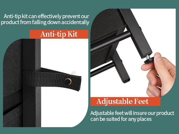 night stand with charger station