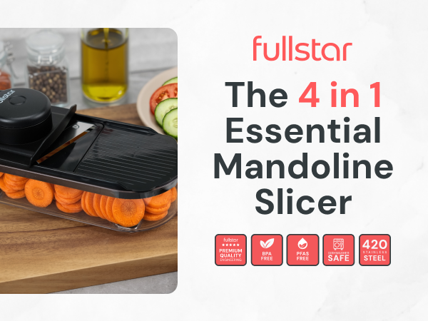Fullstar 4 in 1 Essential Mandoline Slicer