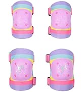 Voyager - Barbie Elbow and Knee Pads for Kids, Protective and Comfortable Outdoor Gear Set for Ag...