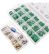 TWTADE Car A/C Repair Kit - 40PCS Car Air Conditioner Valve Core Kit + 270PCS Rubber O-Ring Kit 1...