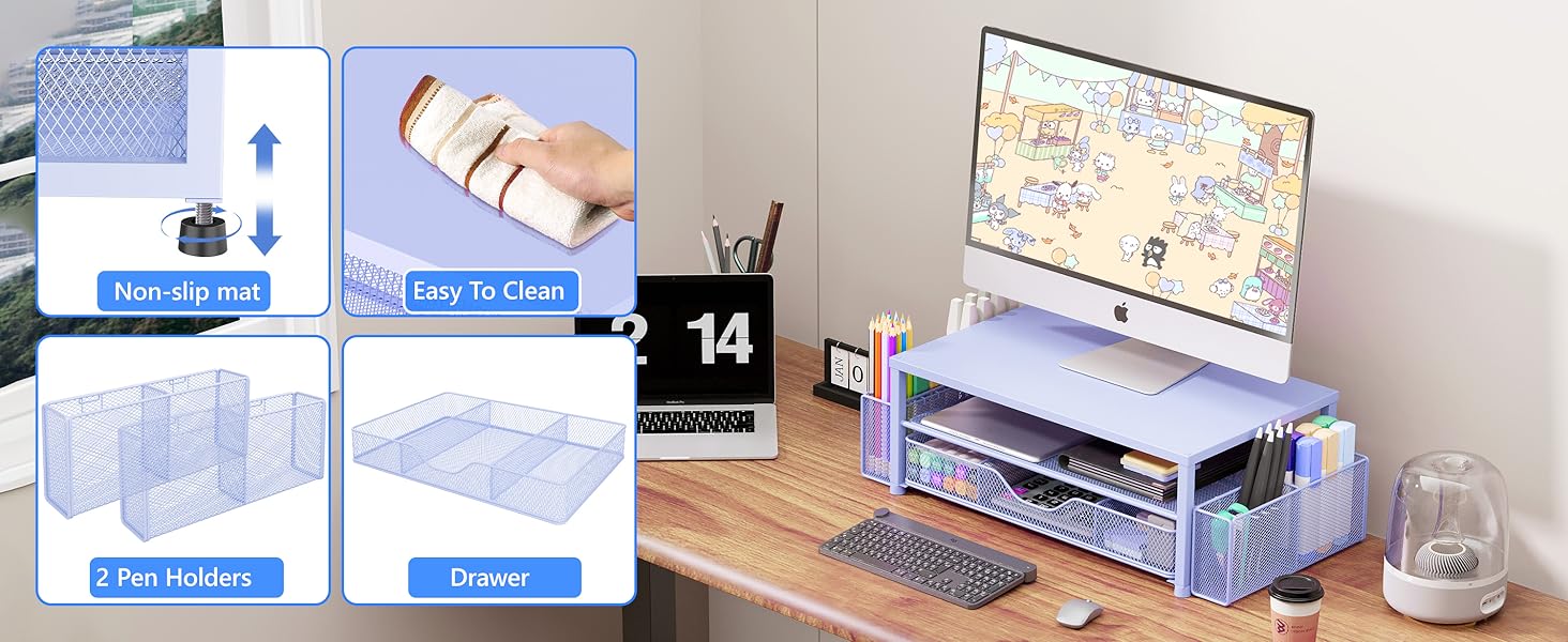 monitor stand for desk organizers and accessories computer stand riser office organization desktop 