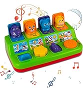 YEEBAY Interactive Pop Up Animals Toy with Music, Animal Sound, Activity Toys for Ages 9 - 12 - 1...