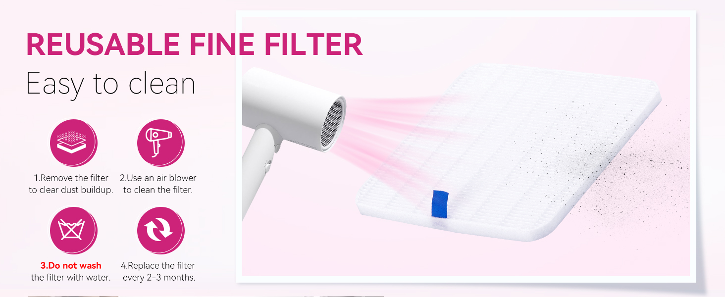 Nail Dust Collector Filter