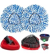 4 Pack Spin Mop Replacement Head for O Cedar RinseClean 2-Tank System, Mop Heads Replacements for...