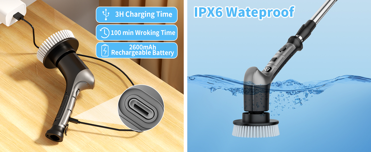 Cordless Power Cleaning Brush