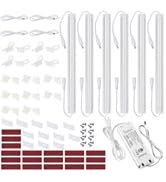 Litever Under Cabinet LED Lights Kit Dimmable by AC in-Wall Dimmer. Plug or Direct Wire LED Drive...