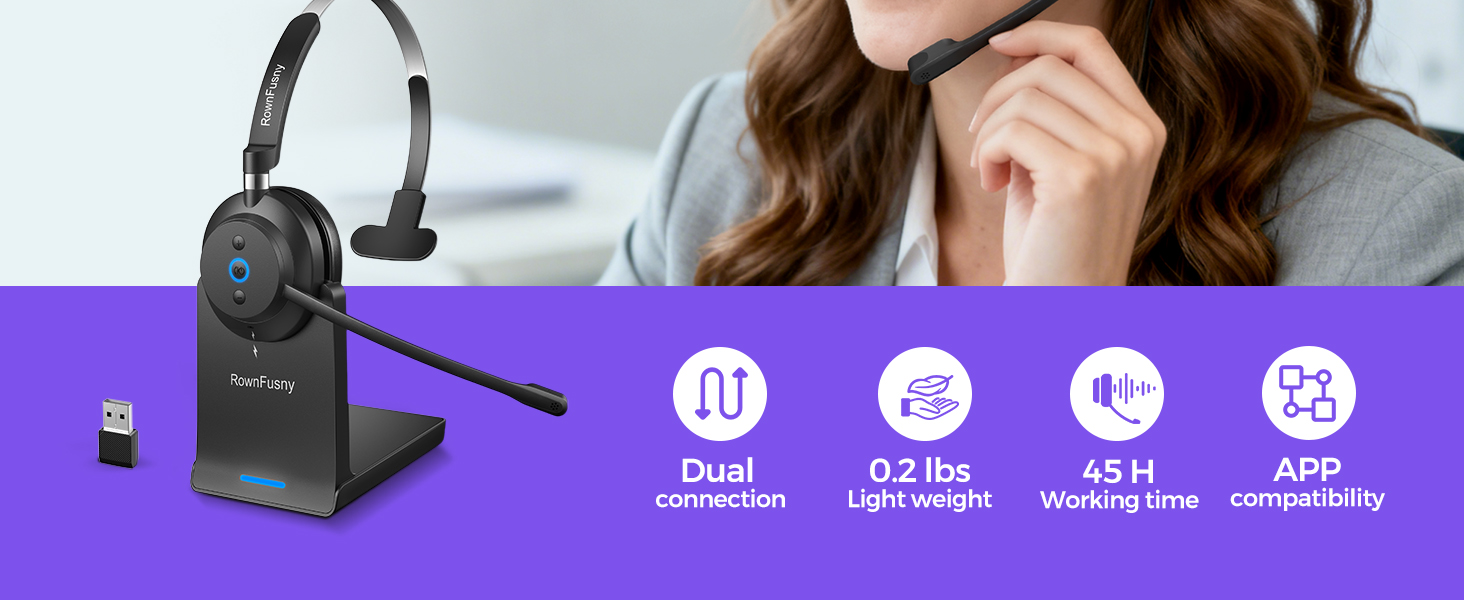 headset with microphone for pc