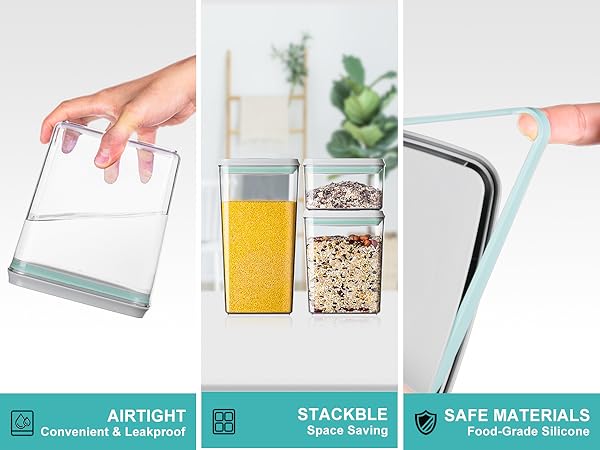 stackable airtight food container