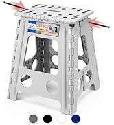 ACKO Folding Step Stool Foldable 16 Inch Stool 400 lbs Capacity,Plastic Stools for Adults and Kid...