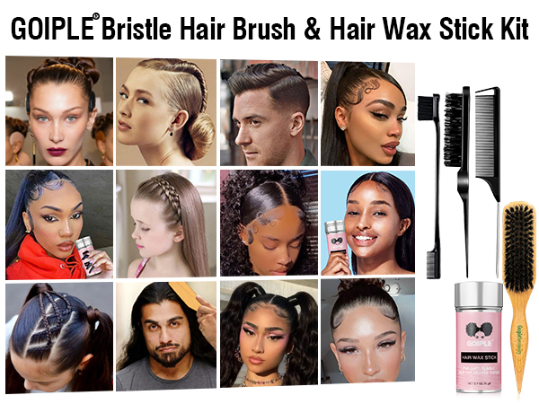 slick back hair brush