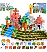 Magnetic Blocks-150PCS Grassland Magnetic Building Blocks Set, Kids Classroom Sensory Toy for Tod...