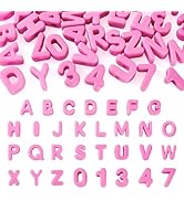 FASHEWELRY 36Pcs Large Letter Beads Chunky Number Beads for Friendship Bracelets Keychains Making...