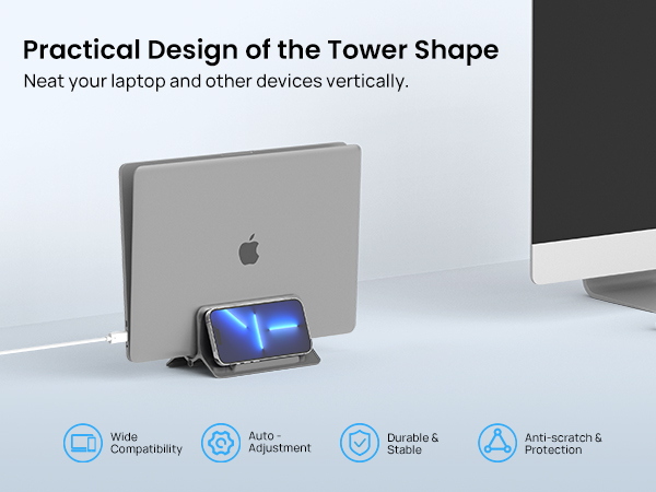 laptop holder vertical