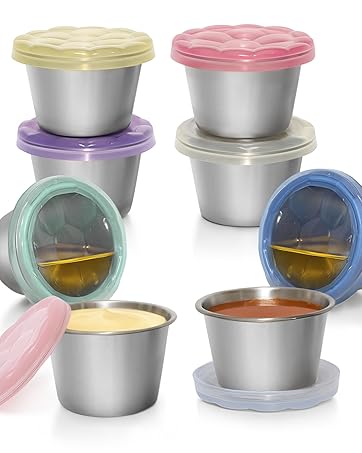 stainless steel condiment cups
