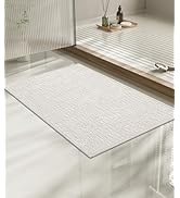 chakme Bathroom Rugs Mat 24x17, Ultra Thin Non Slip Bath Mat Small Quick Dry Absorbent Bath Mat f...