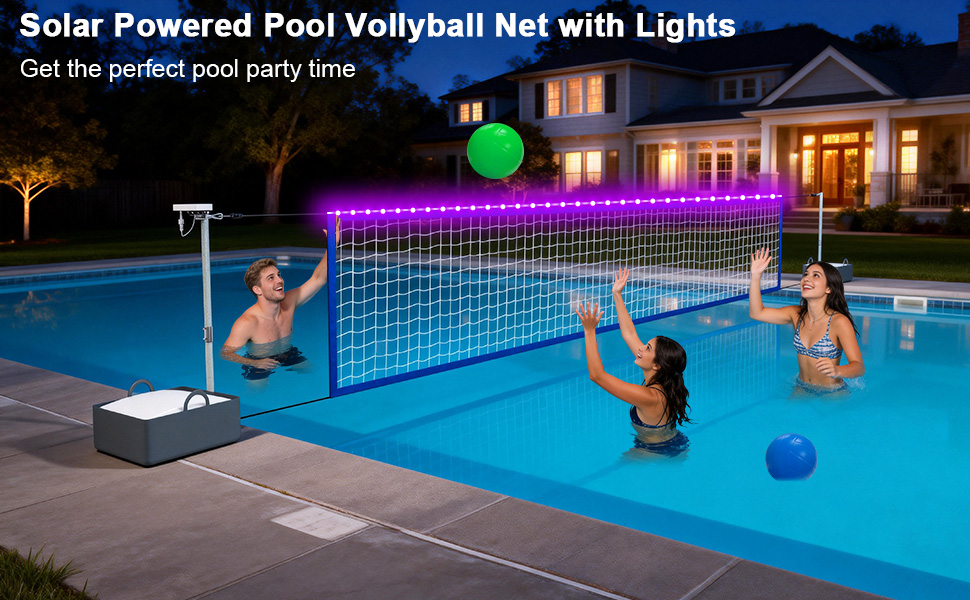 swimming pool volleyball