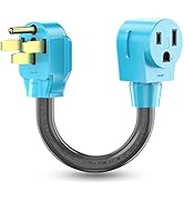 CircleCord Welder Adapter Cord, NEMA 14-50P Male to 6-50R Female, 50 Amp Welder Power Adapter Plu...