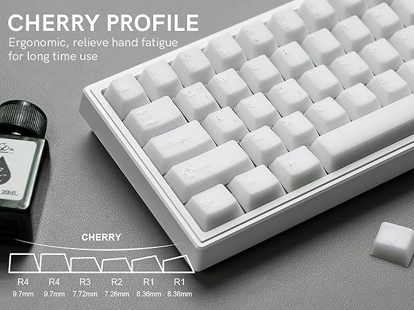White Jade keycap 121keys Double Shot pbt keycaps Translucent keycaps Ceramic Creamy Custom Keycap