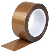 Kelyva Teflon Tape High Temp PTFE Tape, Heat Resistant Adhesive Tape for Vacuum Sealer, Impulse S...