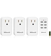 Remote Control Outlet, WILAWELS Wireless Remote Light Switch, Expandable Electrical Outlet Switch...