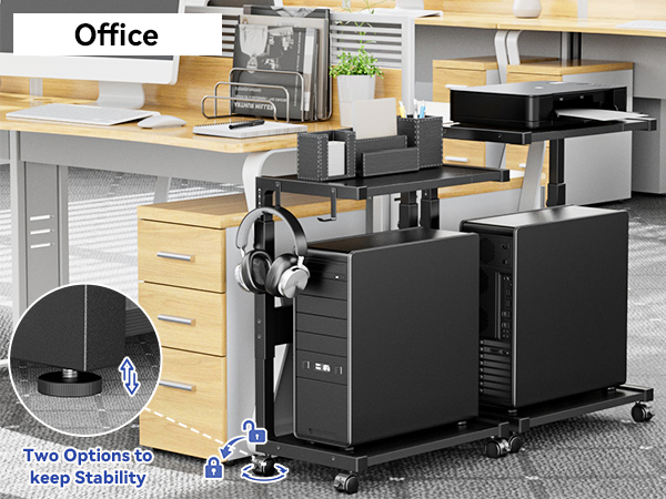 computer tower stand for office