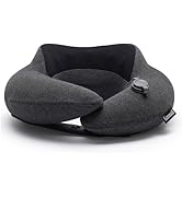 Keemall Inflatable Neck Pillow, Premium Travel Neck Pillow for Airplane Headrest Sleep - 3rd Gene...