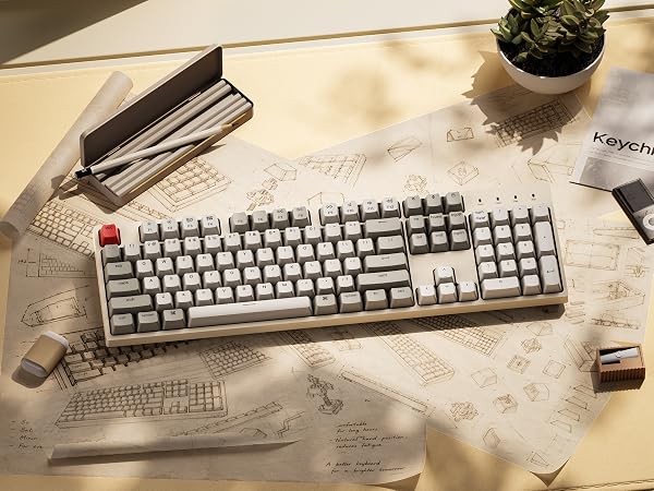 Keychron C2 Full Size Wired Mechanical Keyboard Retro