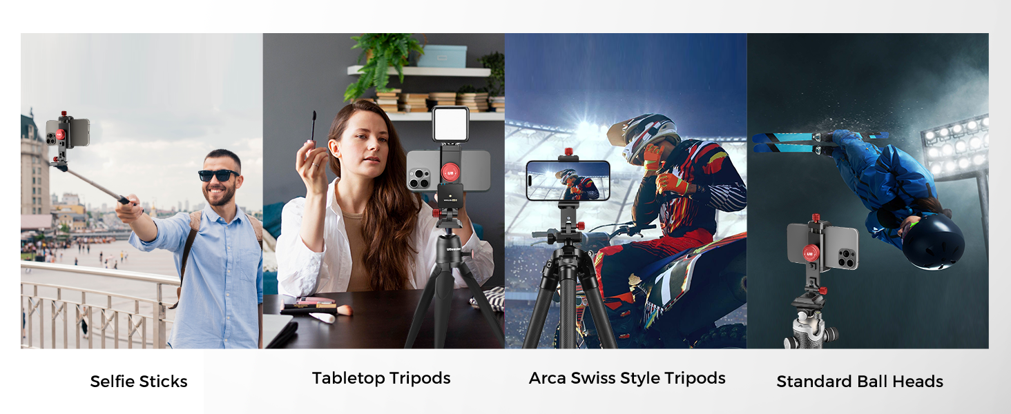 phone holder for tripod
