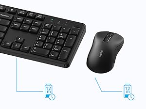 Wireless Keyboard and Mouse Combo