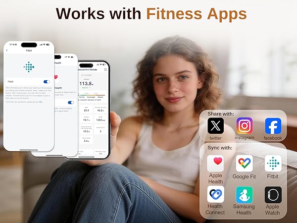 weighing scale weight scale with body fat and muscle track progress daily achieve goals faster