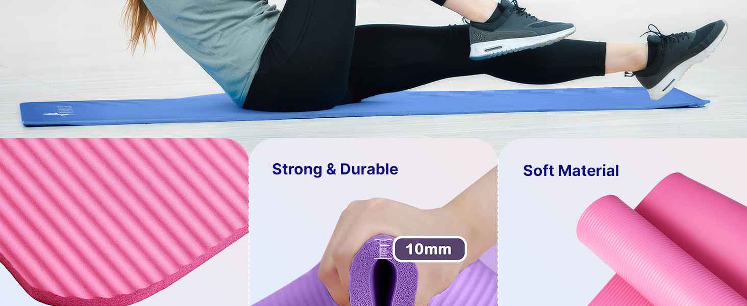 ROMIX Yoga Mat 10 MM