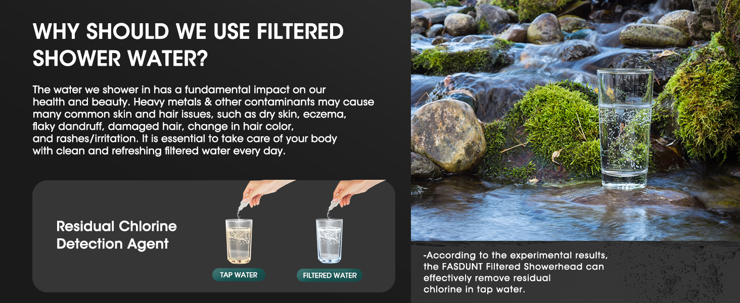 shower filter head for hard water