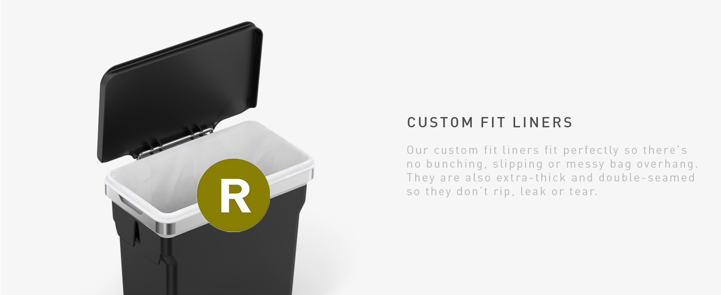 Custom Fit Liners | Fit perfectly so there&amp;amp;#39;s no bunching, slipping or messy bag overhangs