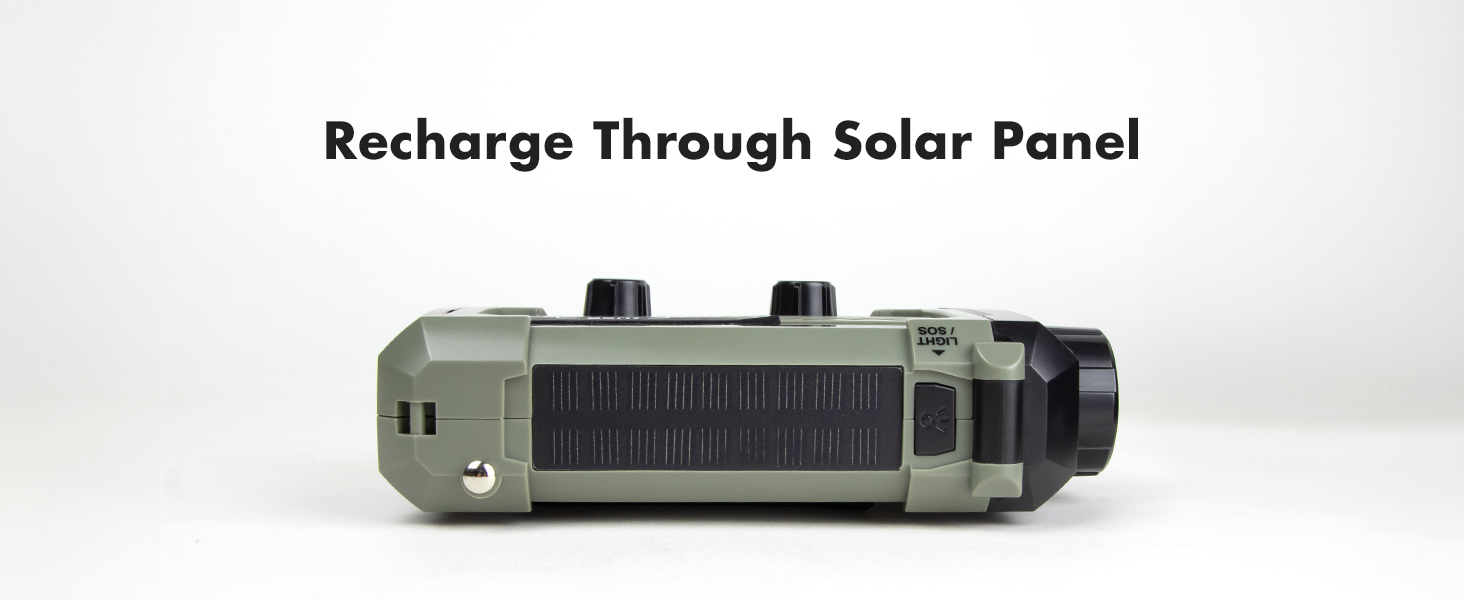 Recharge through solar panel