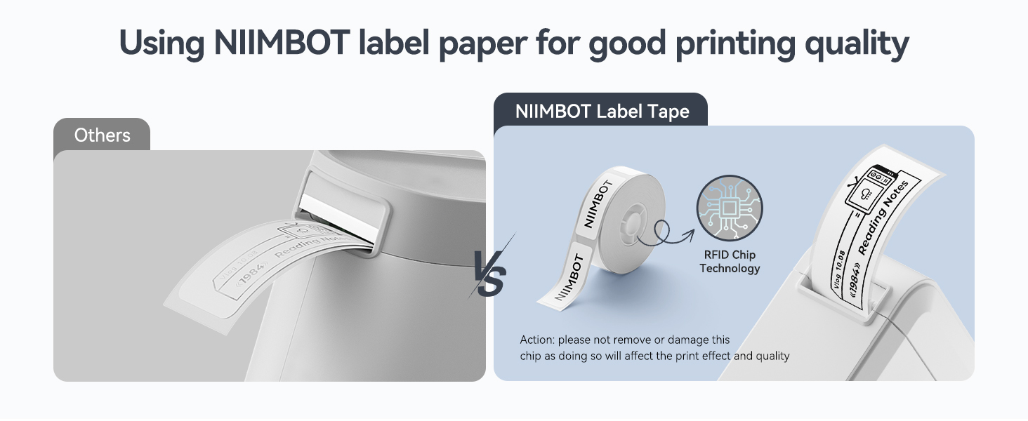 NIIMBOT D110 Upgraded Version Mini Label Maker Machine with Tape
