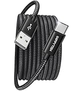 Long USB C Cable 15Ft, USB to USB C Cable Fast Charging Premium Nylon Braided Compatible with iPh...