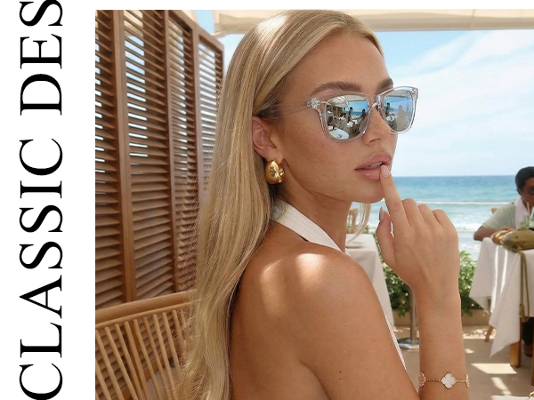 polarized sunglasses for women uv400 protection trendy sun glasses mirrored lenses
