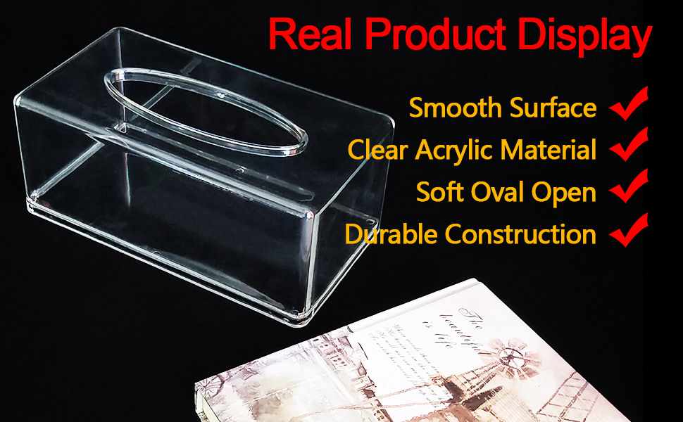 clear tissue box
